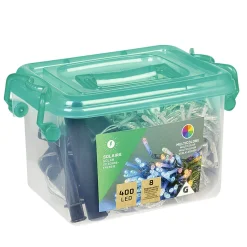 Guirlande Solaire 400 LED multicolore clignotant fixe 40 m-Gifi Sale