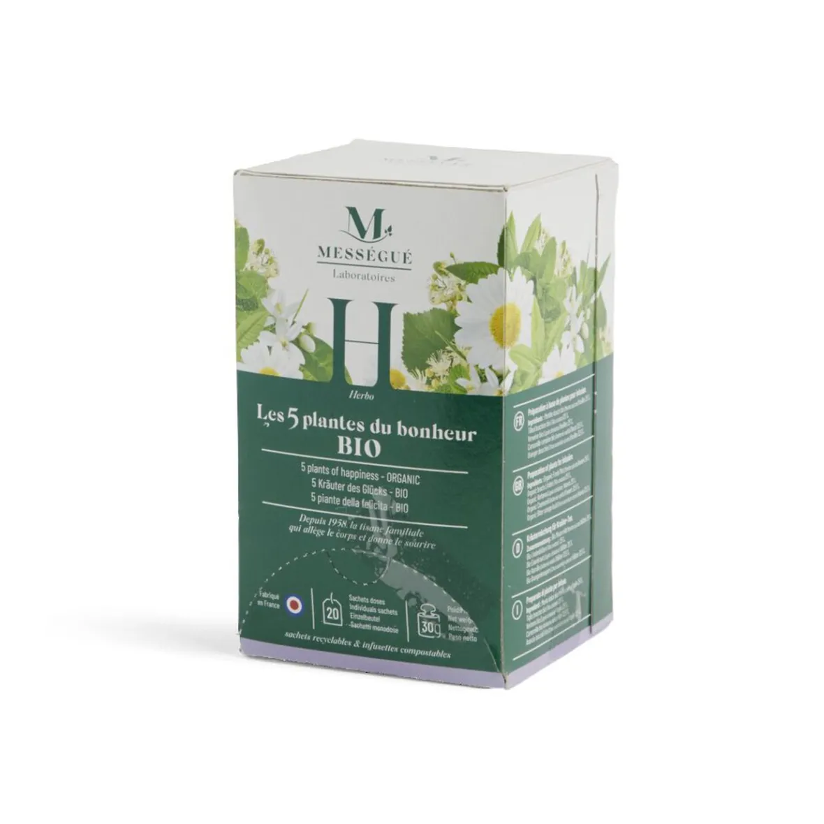 Infusion Mességué 5 plantes du bonheur x20 sachets doses-Gifi Sale