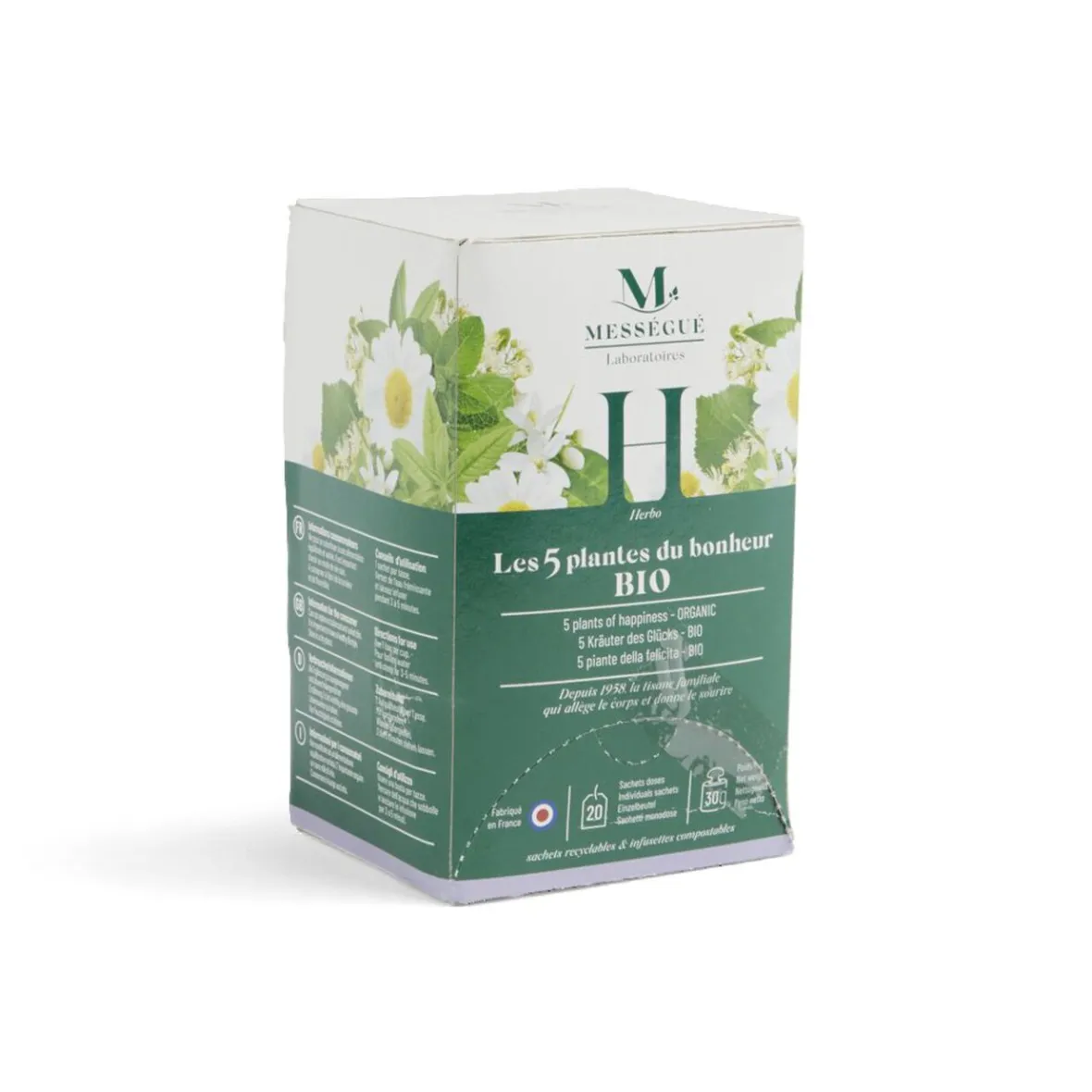 Infusion Mességué 5 plantes du bonheur x20 sachets doses-Gifi Sale