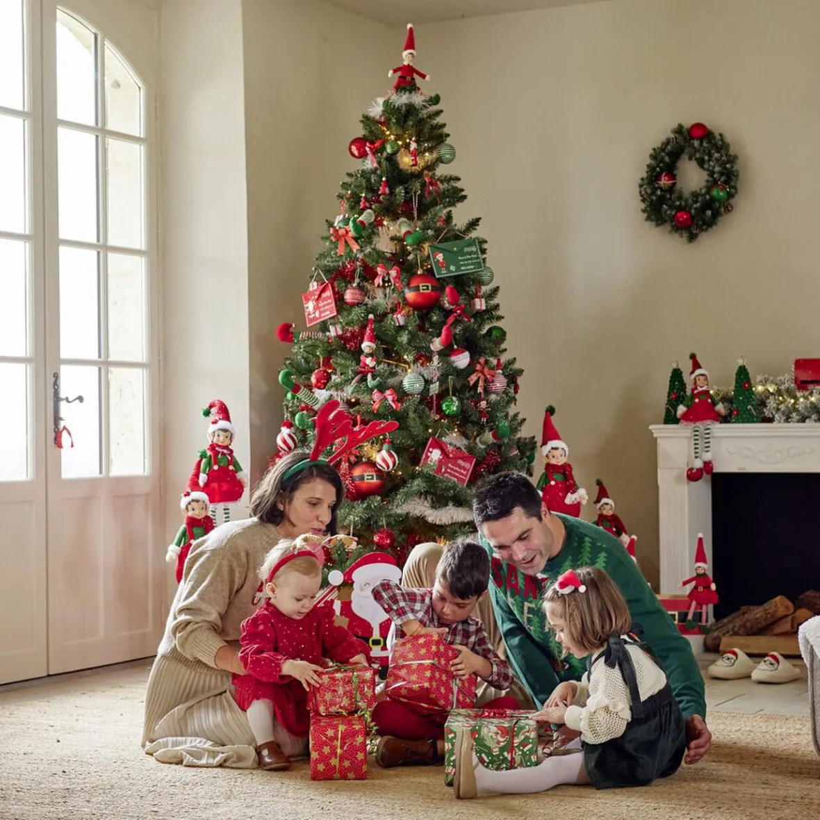 Jambe lutin Noël à planter H56cm - 2 modèkes-Gifi Online