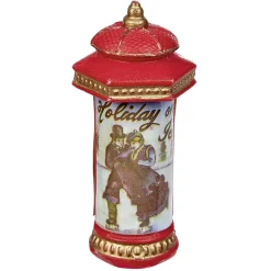 Kiosque de Noël rouge en résine-Gifi Clearance