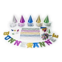 Kit cotillons Bonne Année multicolore 10 personnes-Gifi Clearance