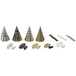 Kit de décoration or argent noir 8 personnes-Gifi Clearance