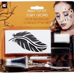 Kit de maquillage Halloween corbeau noir-Gifi Sale