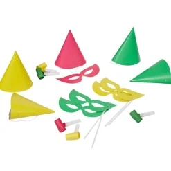 Kit festif fluo masque sans-gêne chapeau 15 pièces-Gifi Best