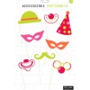 Kit festif photobooth multicolore 12 pcs-Gifi Hot