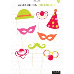 Kit festif photobooth multicolore 12 pcs-Gifi Hot