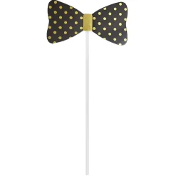 Kit photo booth noir et doré 10 pièces-Gifi Discount