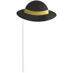 Kit photo booth noir et doré 10 pièces-Gifi Discount