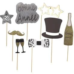 Kit photo booth nouvel an de 8 pièces-Gifi Hot