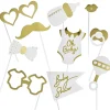 Kit photobooth baby doré x10-Gifi New