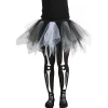 Legging adulte Halloween jambes squelette et tutu Taille M-Gifi Sale