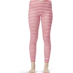 Legging Noël à rayures rouge et blanc-Gifi Online