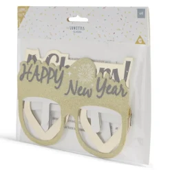 Lot 4 paires de lunettes festives Nouvel an-Gifi Outlet