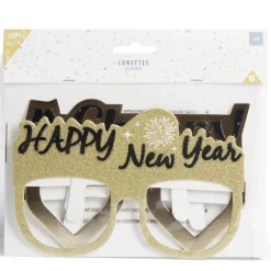 Lot 4 paires de lunettes festives Nouvel an-Gifi Outlet