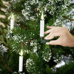 Lot de 5 bougies LED blanches flamme blanc chaud avec télécommande-Gifi Hot