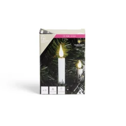 Lot de 5 bougies LED blanches flamme blanc chaud avec télécommande-Gifi Hot