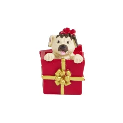 Lot de 3 figurines pour village animé de Noël thème chiots-Gifi Sale