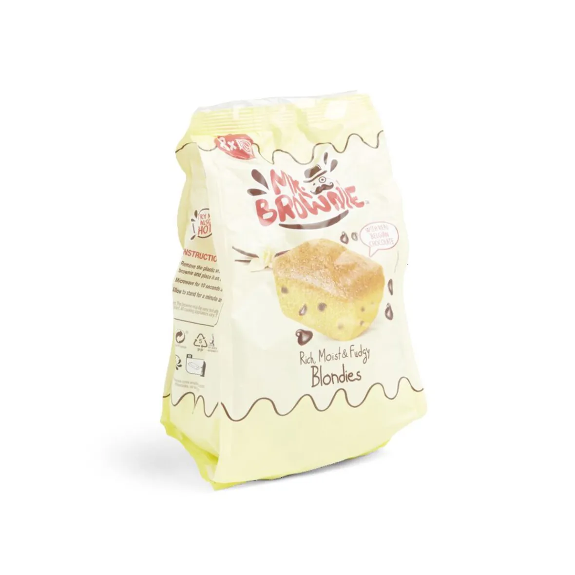 Lot de 8 sachets individuels Mr. Brownie Blondies vanille chocolat 200g-Gifi