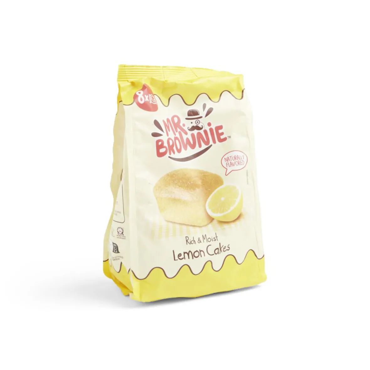 Lot de 8 sachets individuels Mr. Brownie lemon cake 200g-Gifi Clearance