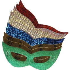 Loup en carton métallisé x10-Gifi Online