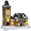 Maison lumineuse de Noël nordique bleu H15,3cm-Gifi Hot