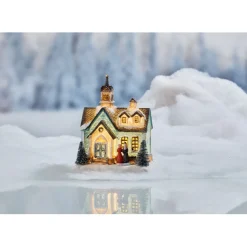 Maison lumineuse miniature 2 LED-Gifi Online