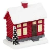 Maison pour village de Noël rouge H8,3cm-Gifi New