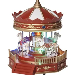 Manège animé lumineux et musical rouge-Gifi New