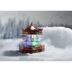 Manège animé lumineux et musical rouge-Gifi New