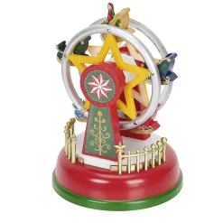 Manège Grande Roue animé Lumineux à LED multicolore résine-Gifi Hot