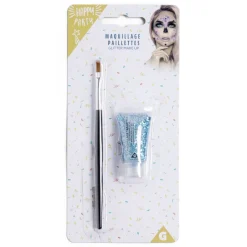 Maquillage paillettes avec pinceau - 4 coloris-Gifi
