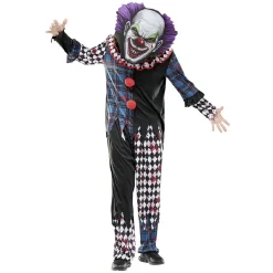 Masque adulte Halloween grosse tête de clown effrayant-Gifi Outlet