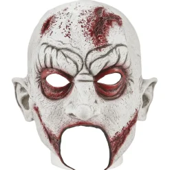 Masque adulte Halloween monstre blanc ensanglanté latex-Gifi Discount