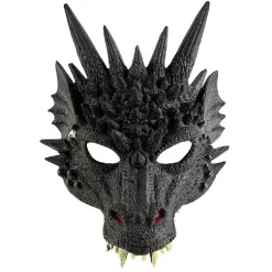 Masque enfant dragon noir-Gifi New