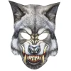 Masque enfant Halloween loup animal noir et gris-Gifi Online