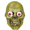 Masque enfant Halloween zombie vert yeux exorbités rouges-Gifi Clearance
