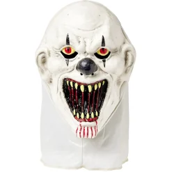 Masque Halloween clown taille adulte noir et blanc-Gifi
