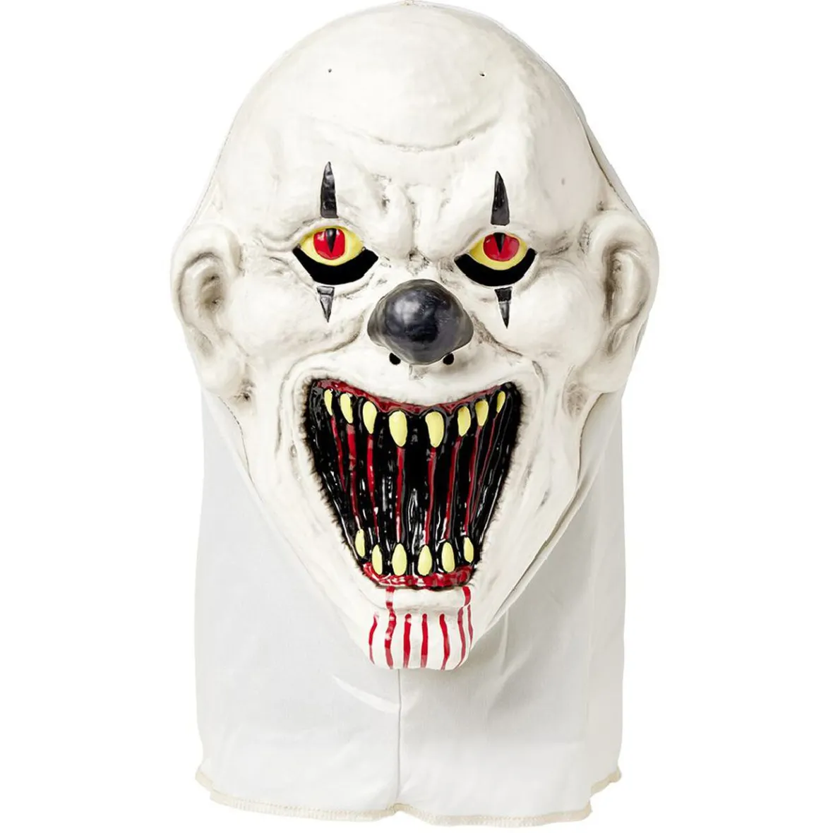 Masque Halloween clown taille adulte noir et blanc-Gifi