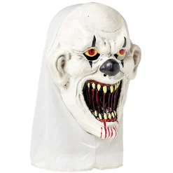 Masque Halloween clown taille adulte noir et blanc-Gifi