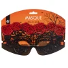 Masque loup rouge et noir adulte-Gifi