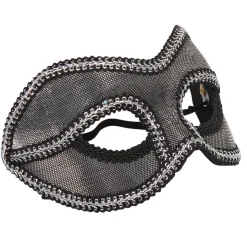Masque loup vénitien noir et gris argenté-Gifi Hot