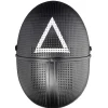 Masque Squid Game triangle/rond/carré noir-Gifi Sale