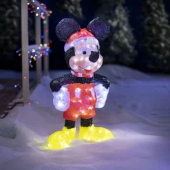 Mickey lumineux XL 100 Led Multicolore clignotant à poser H75 cm-Gifi