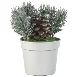 Mini sapin artificiel en pot argenté-Gifi Sale