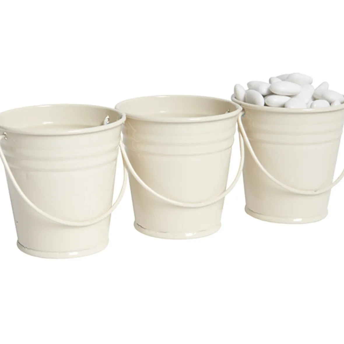 Mini seau ivoire x3-Gifi Outlet