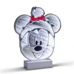 Miroir LED Disney Mickey effet infini à piles H25cm-Gifi Discount