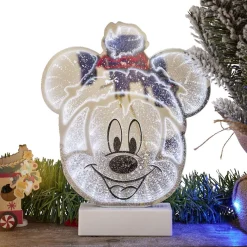 Miroir LED Disney Mickey effet infini à piles H25cm-Gifi Discount