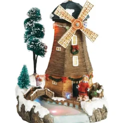 Moulin à vent NOEl musical et animé-Gifi Hot