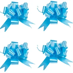 Noeud à tirer bleu turquoise x4-Gifi Hot